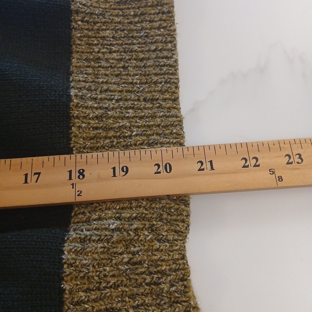 VTG 2‎ tone Liz Claiborne Sport Green Tan Women's Sweater S Jacket front zip - Picture 7 of 9
